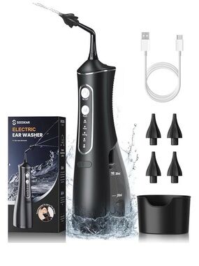 Black Rechargeable Electric Ear Washer